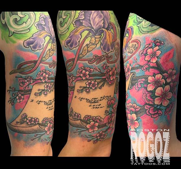 Boston Rogoz Tattoo : Tattoos : General : Cherry blossom tree